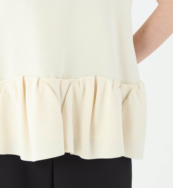 Ballsey「ミラノリブ タックヘムノースリーブプルオーバー」|ニット・セーター|