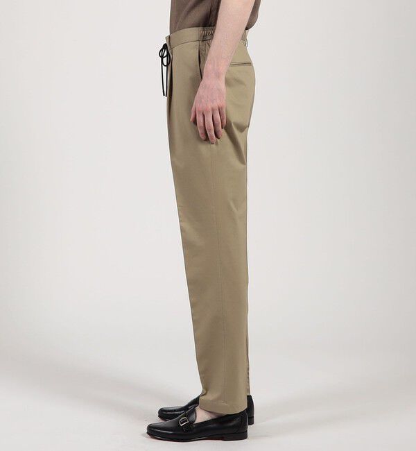 TOMORROWLAND MENS「コットンポリエステル ストレッチツイル 1プリーツイージースラックス」|スラックス|