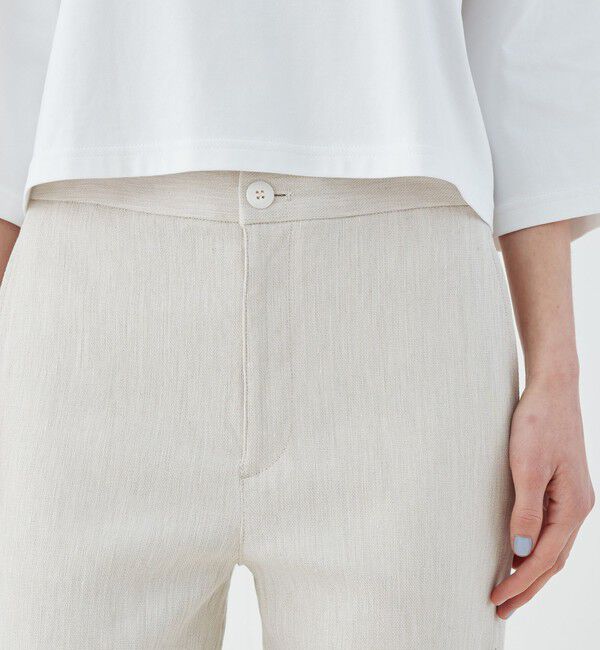 GALERIE VIE「コットンリネンビスコース ストレッチ イージースリムパンツ」|その他|