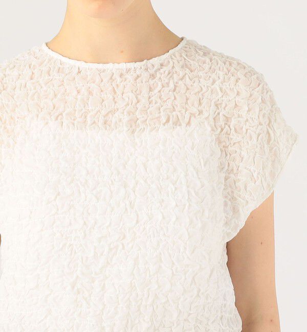 DES PRES「シャーリングシルク ショートプルオーバー」|シャツ・ブラウス|