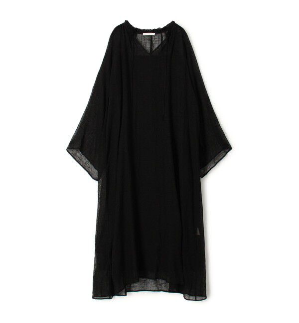 GALERIE VIE「リノカラミ ギャザーワンピース」|ワンピース|19 ブラック