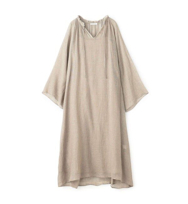 GALERIE VIE「リノカラミ ギャザーワンピース」|ワンピース|41 ライトベージュ