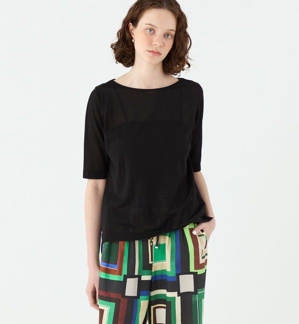 Ballsey「シアーコンパクトジャージー ボートネックプルオーバー」|Tシャツ・カットソー|