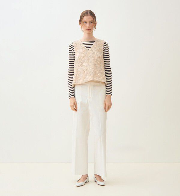 TOMORROWLAND collection「【WEB先行予約】ソリアビーストレッチ フロンタブルジレ」|ベスト・ジレ|