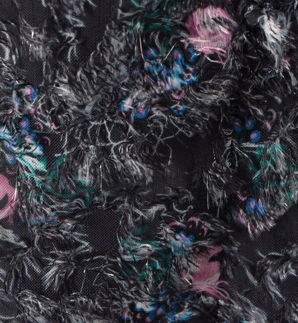 SOULEIADO「ラメカットジャカード フリルブラウス」|シャツ・ブラウス|