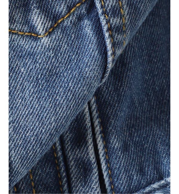  「《予約》カーブスリーブショートデニムジャケット」|デニムジャケット|