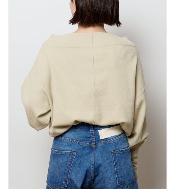  「《予約》2WAYワイドネックルーズKNIT CARDIGAN TOPS：ニット」|ニット・セーター|