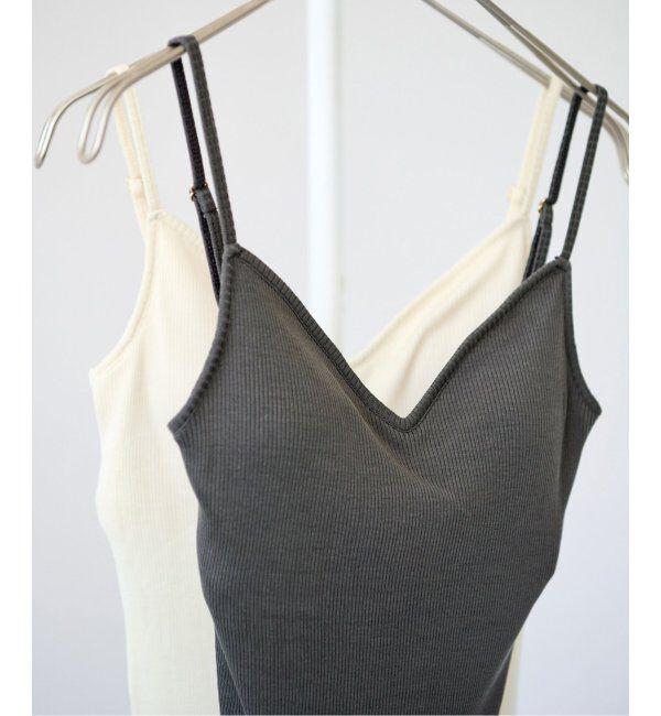 EMILYWEEK「シルクテレコリブブラキャミソール」|インナー|グレーA