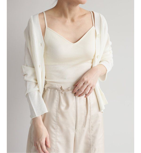 EMILYWEEK「シルクテレコリブブラキャミソール」|インナー|