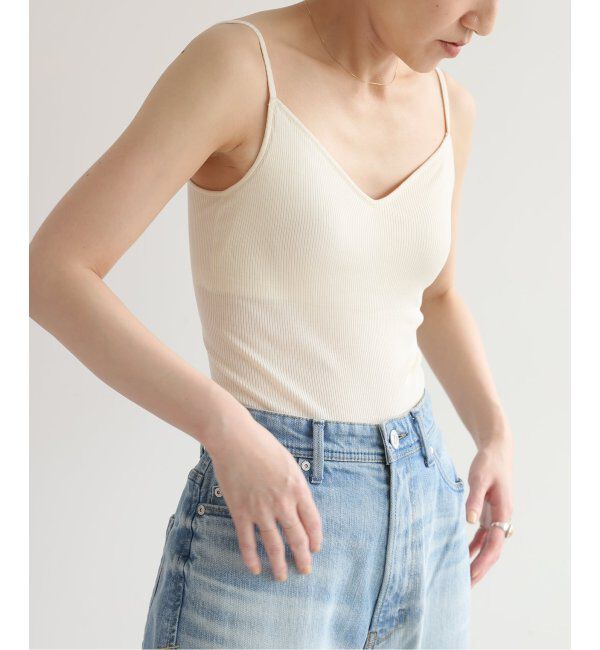 EMILYWEEK「シルクテレコリブブラキャミソール」|インナー|ナチュラル