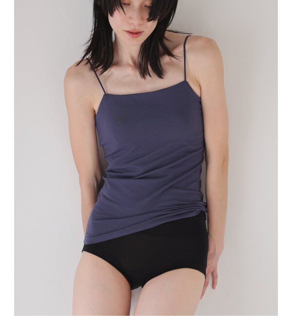 EMILYWEEK「《追加2》オーガニックコットン混 ストレッチブラキャミソール」|インナー|ネイビー