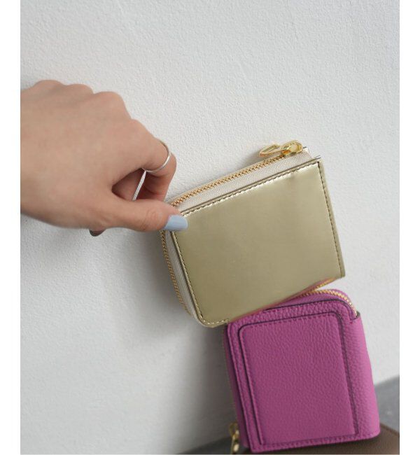 SLOBE IENA「【ITTI / イッチ】SLOBE別注CRISTY VERY COMPACT WLT」|財布|ゴールド