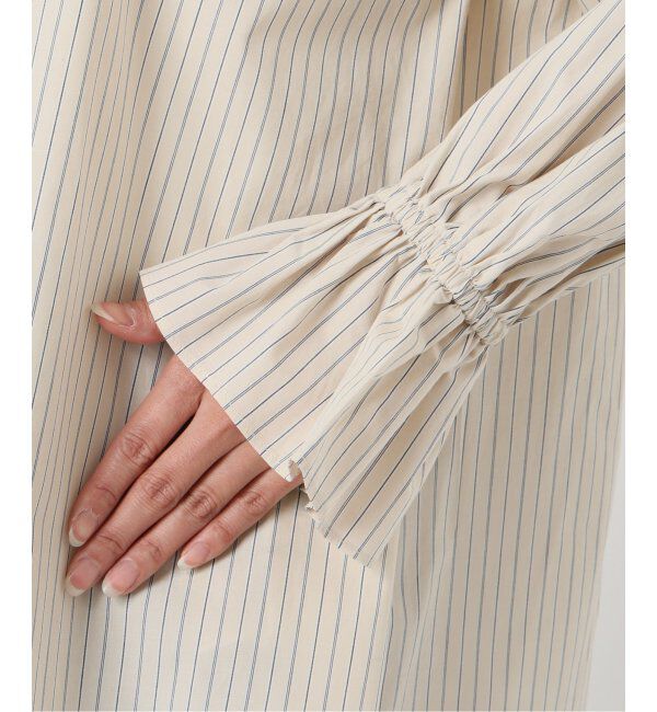 SLOBE IENA「《追加2》タイプライターフリルカラーブラウス」|シャツ・ブラウス|