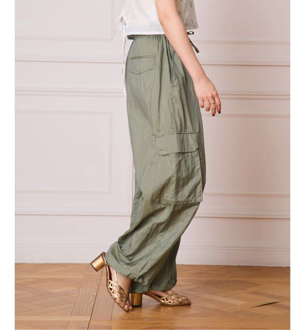 IENA LA BOUCLE「IENA LA BOUCLE ナイロンシルクライトタフタカーゴパンツ」|カーゴ|