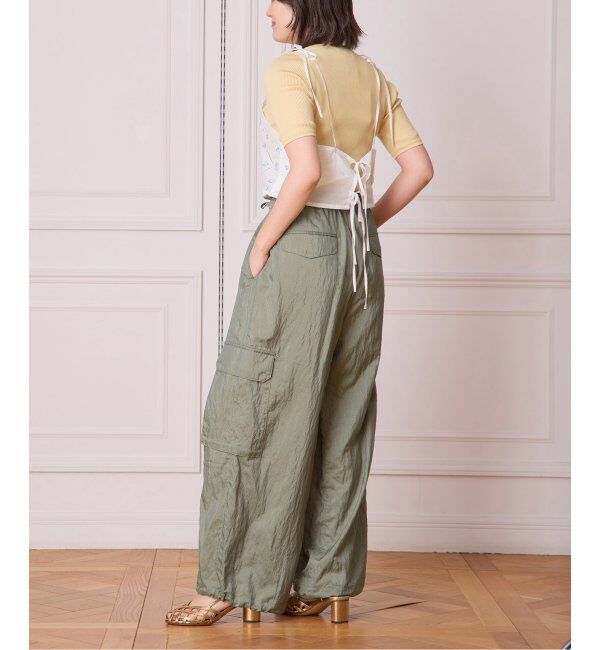 IENA LA BOUCLE「IENA LA BOUCLE ナイロンシルクライトタフタカーゴパンツ」|カーゴ|