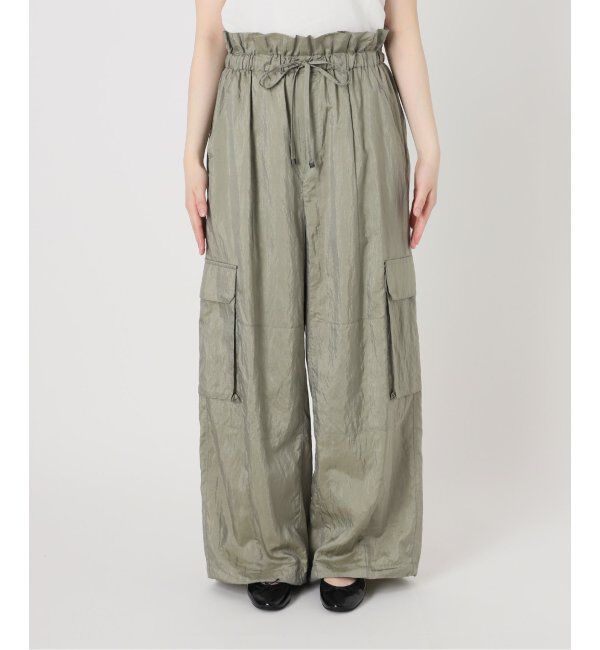 IENA LA BOUCLE「IENA LA BOUCLE ナイロンシルクライトタフタカーゴパンツ」|カーゴ|