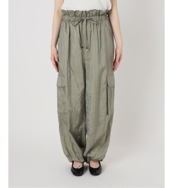IENA LA BOUCLE「IENA LA BOUCLE ナイロンシルクライトタフタカーゴパンツ」|カーゴ|