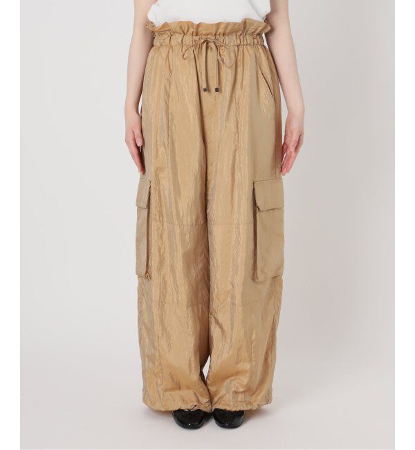 IENA LA BOUCLE「IENA LA BOUCLE ナイロンシルクライトタフタカーゴパンツ」|カーゴ|