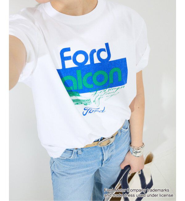 SLOBE IENA「《追加》GOOD ROCK SPEED SLOBE別注 FORD FALCON TEE」|Tシャツ・カットソー|ホワイト