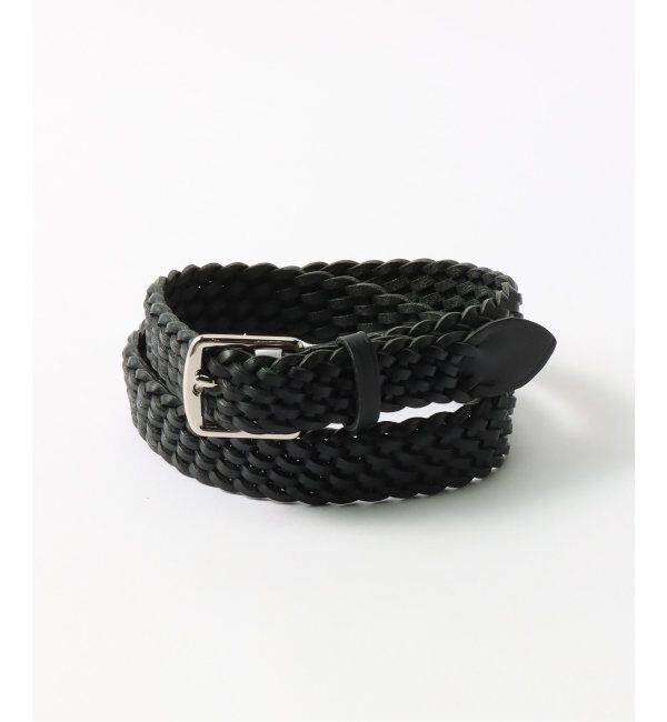 EDIFICE「【BEORMA / ベオーマ】28mm BASKET WEAVE PLAITED BELT」|ベルト|ブラック