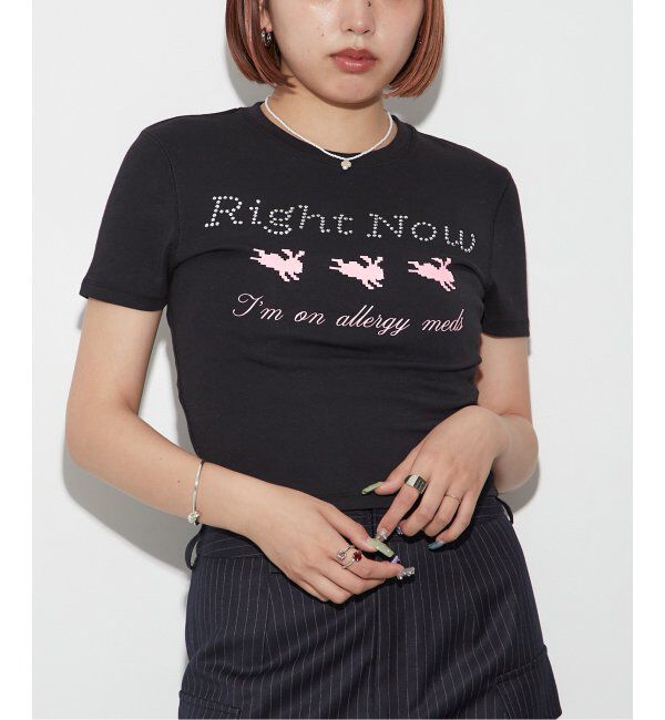 Oriens JOURNAL STANDARD「ピクセルバニーロゴT」|Tシャツ・カットソー|ブラック