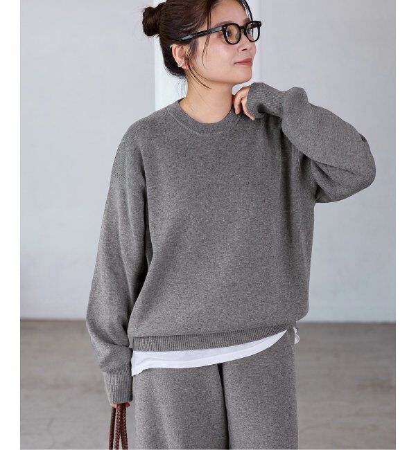 JOURNAL STANDARD「《WEB限定追加2》ウォッシャブルTEXBRIDクループルオーバー」|ニット・セーター|