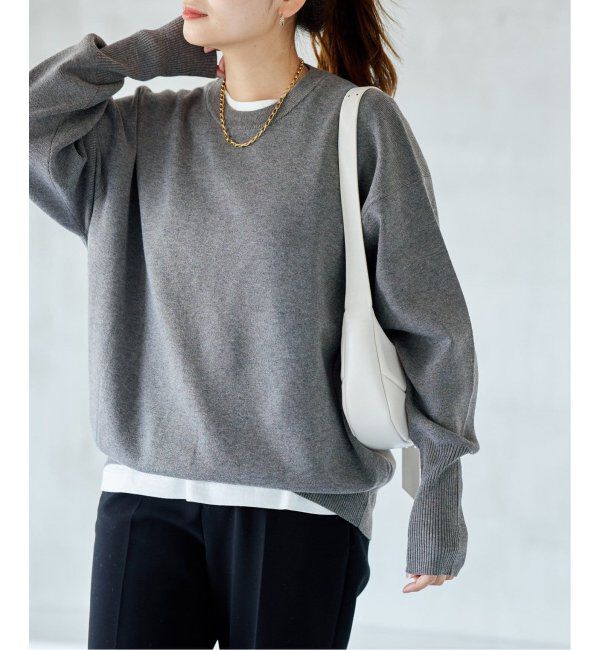 JOURNAL STANDARD「《WEB限定追加2》ウォッシャブルTEXBRIDクループルオーバー」|ニット・セーター|