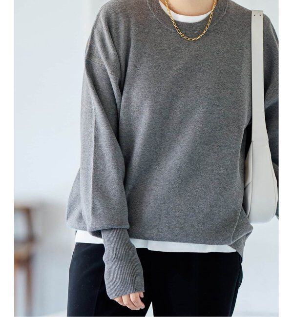 JOURNAL STANDARD「《WEB限定追加2》ウォッシャブルTEXBRIDクループルオーバー」|ニット・セーター|