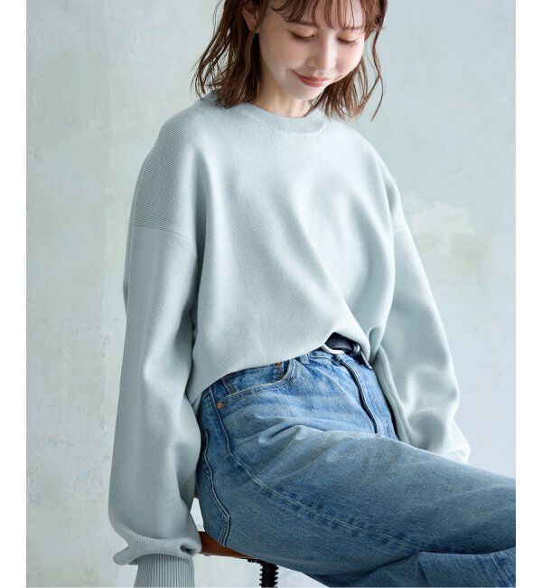 JOURNAL STANDARD「《WEB限定追加2》ウォッシャブルTEXBRIDクループルオーバー」|ニット・セーター|