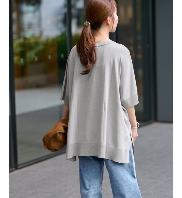 JOURNAL STANDARD relume「《追加3》接触冷感 / ウォッシャブルクールポンチョプルオーバー」|ニット・セーター|