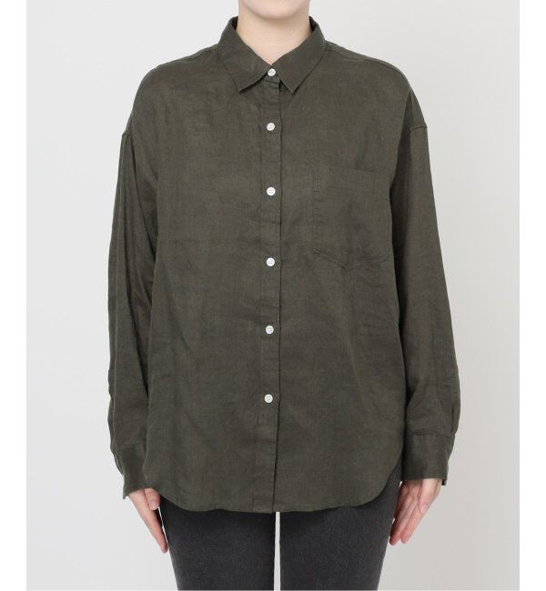 JOURNAL STANDARD relume「《追加2》手洗い可 / カラーリネンオーバーサイズシャツ」|シャツ・ブラウス|