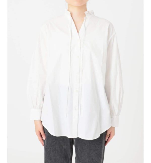 JOURNAL STANDARD relume「《追加3》ハイカウントコットンスタンドカラー2way」|シャツ・ブラウス|