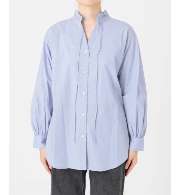 JOURNAL STANDARD relume「《追加3》ハイカウントコットンスタンドカラー2way」|シャツ・ブラウス|