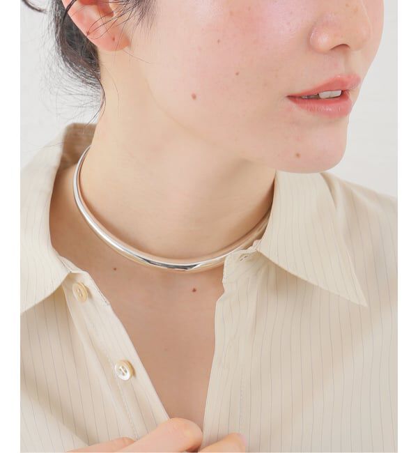 journal standard L'essage「【V'ESSENCEヴェッセンス】 CUFF/ネックレス（チョーカー）」|ネックレス|シルバー