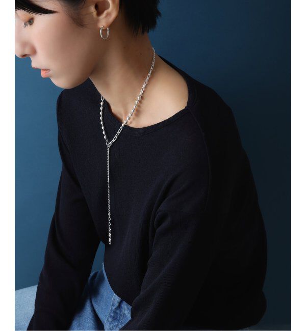 Spick and Span「【SAMH by LILAS】ミックスチェーン57cmネックレス SV」|ネックレス|