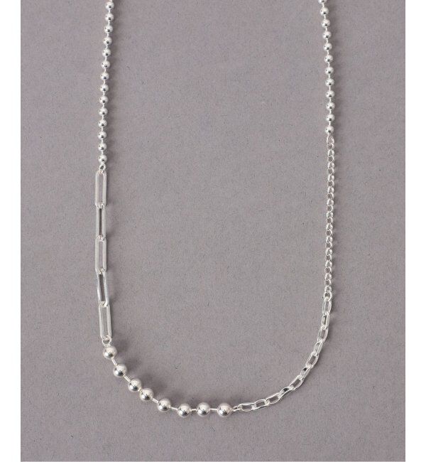 Spick and Span「【SAMH by LILAS】ミックスチェーン57cmネックレス SV」|ネックレス|