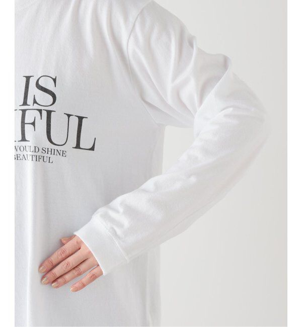 Spick and Span「モノトーンプリントロゴロンT」|Tシャツ・カットソー|