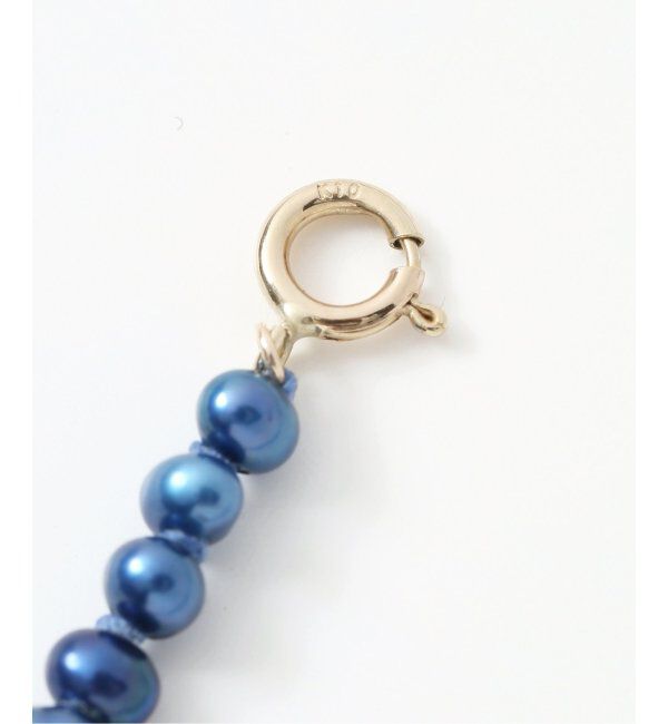 Lilas by Spick&Span「インディゴパール3mmサークルダイヤネックレス K10」|ネックレス|