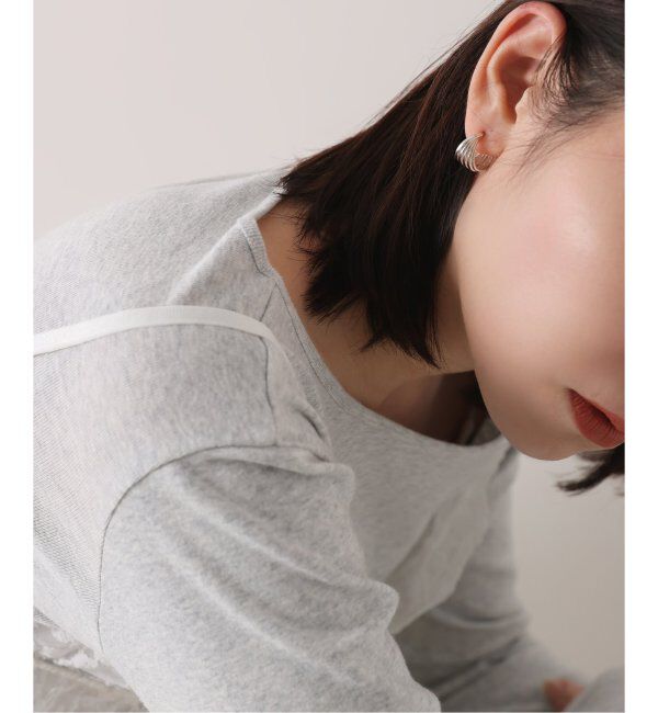 Spick and Span「【SAMH by LILAS】5ラインカーブフープピアス SV（両耳）」|ピアス|シルバー