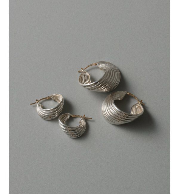 Spick and Span「【SAMH by LILAS】5ラインカーブフープピアス SV（両耳）」|ピアス|