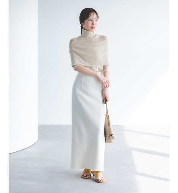 NOBLE「《追加》コンフォートジャージーライクタイトスカート 2」|スカート|