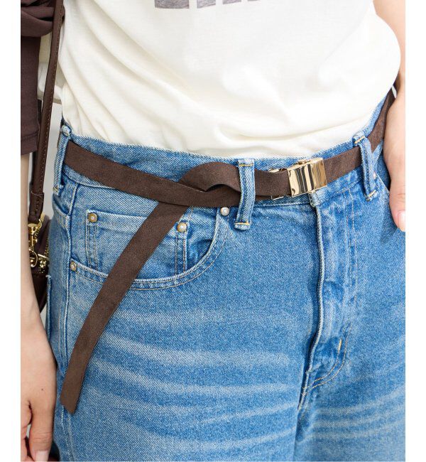 FRAMeWORK「≪追加≫LEFIJE leather ガチャベルト2cm」|ベルト|