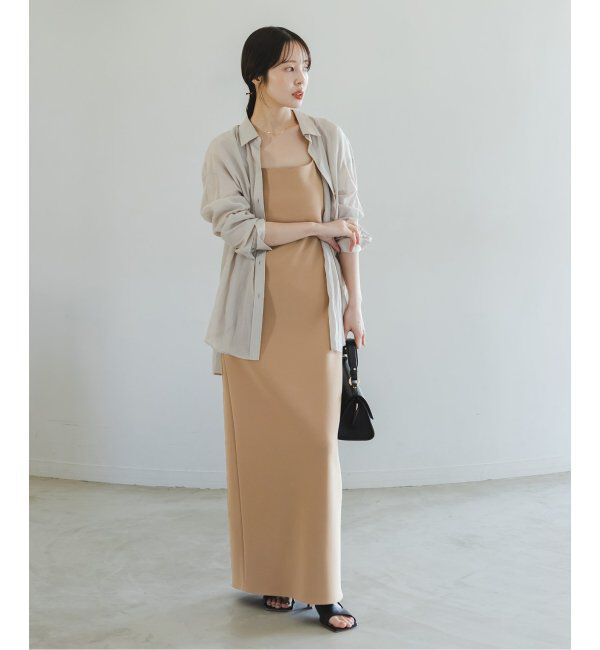 NOBLE「【洗える】ニットライクジョーゼット2wayワンピース」|ワンピース|