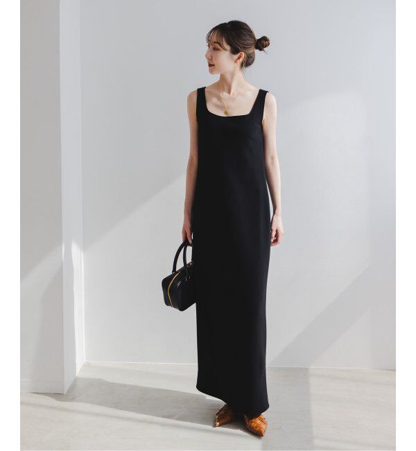 NOBLE「【洗える】ニットライクジョーゼット2wayワンピース」|ワンピース|