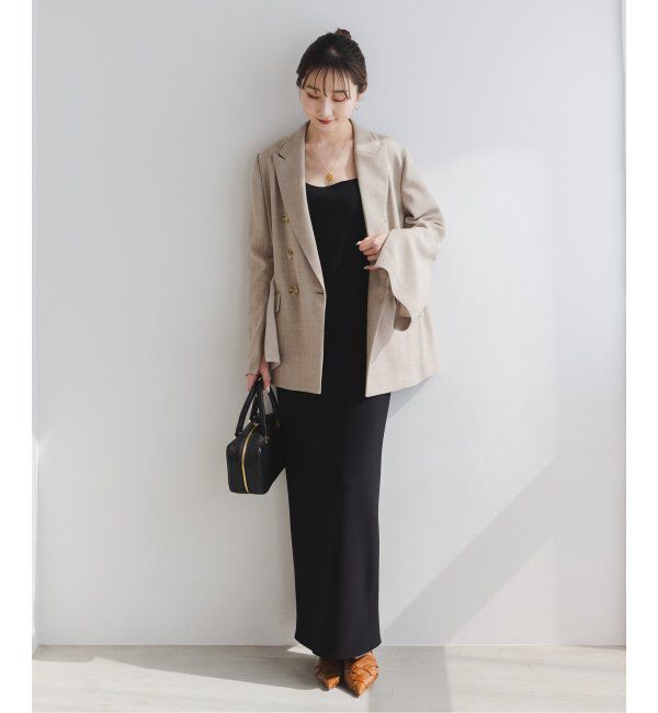 NOBLE「【洗える】ニットライクジョーゼット2wayワンピース」|ワンピース|