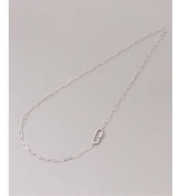 Spick and Span「【SAMH by LILAS】カラビナペーパークリップチェーンネックレス SV」|ネックレス|