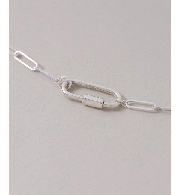 Spick and Span「【SAMH by LILAS】カラビナペーパークリップチェーンネックレス SV」|ネックレス|