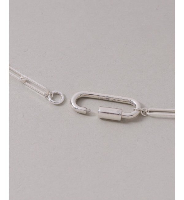 Spick and Span「【SAMH by LILAS】カラビナペーパークリップチェーンネックレス SV」|ネックレス|