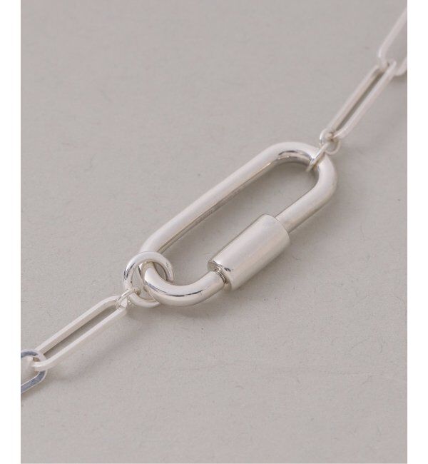 Spick and Span「【SAMH by LILAS】カラビナペーパークリップチェーンネックレス SV」|ネックレス|