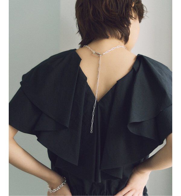 Spick and Span「【SAMH by LILAS】カラビナペーパークリップチェーンネックレス SV」|ネックレス|